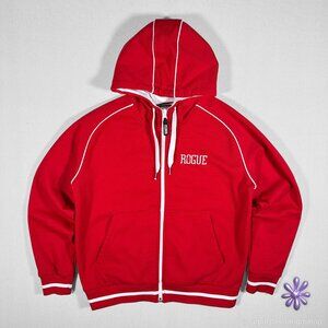 Clique Rogue Ales Red Zip-Up Hoodie | Mens | Small | Streetwear Athleisure